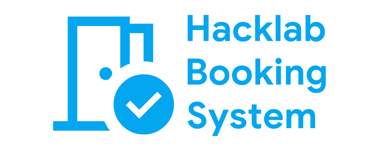 a logo for Hacklab Booking